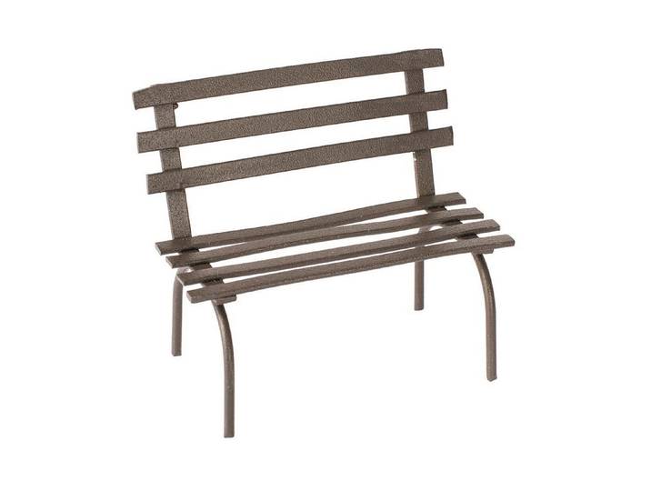 Glorex Mini-Gardening Gartenbank Rost 6.5 × 6 × 4 cm