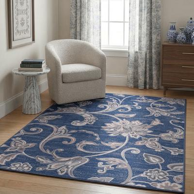 Alise Rugs Carrington Transitional Floral & Botanical Indoor Area Rug