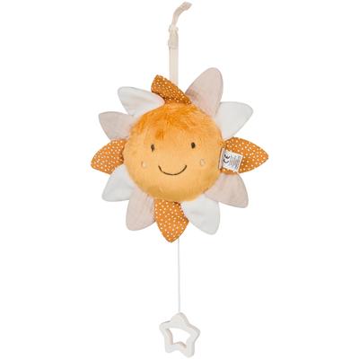 Spieluhr STERNTALER "Sonne, M", gelb (mattgelb), Spieluhren, BabyB:22cm H:22cm T:5cm, Plüsch, B:22cm H:22cm T:5cm