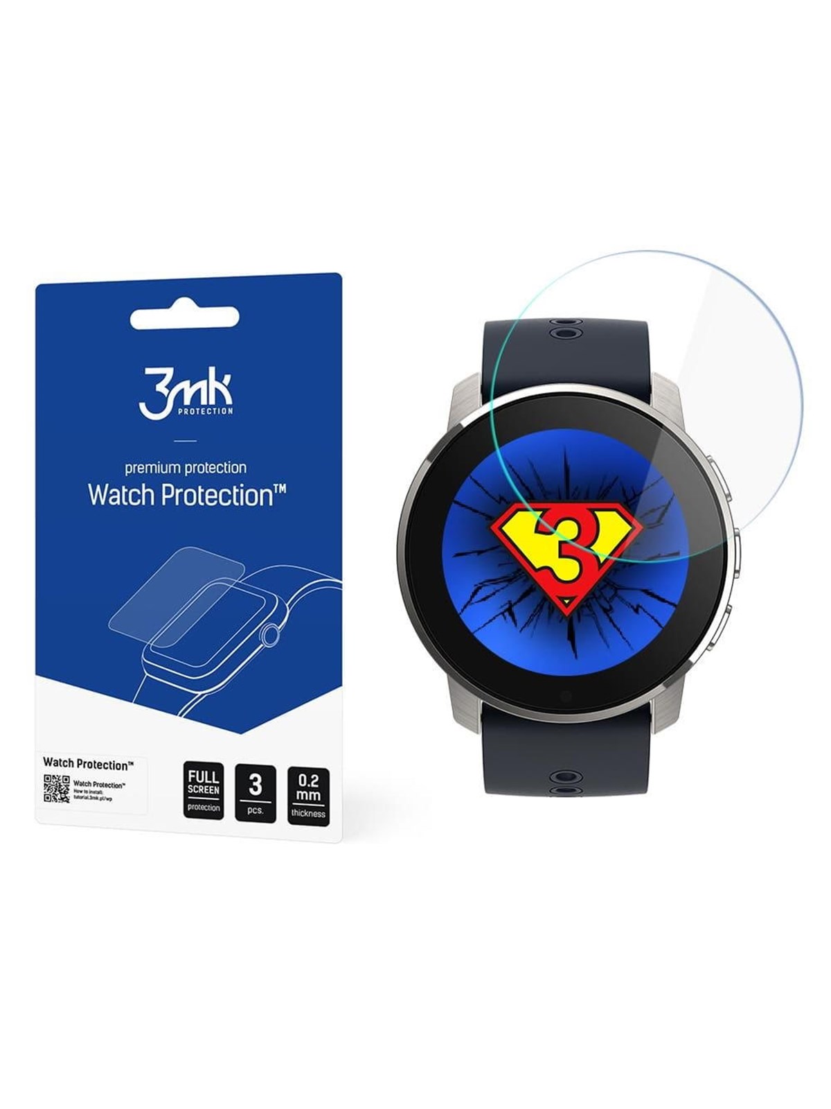 3mk Watch Protection v. FlexibleGlass Hybrid Glass - Suunto 9 Peak