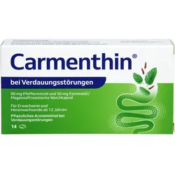 Carmenthin bei Verdauungsstörungen Weichkapsel 14 ST