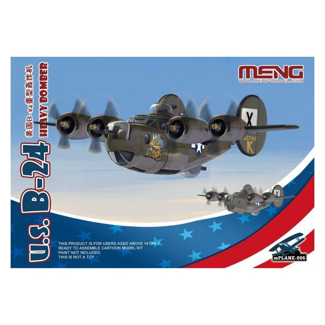 Meng-Model U.S. B-24 Heavy Bomber (Cartoon Model) (mPLANE-006)
