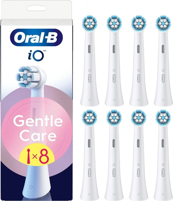 Oral-B iO Sanfte Reinigung 8er (weiß, Für empfindliche Bereiche und gesünderes Zahnfleisch)