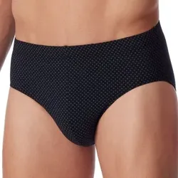 Schiesser Cotton Casuals Mini Brief Schwarz Ökologische Baumwolle 3XL Herren