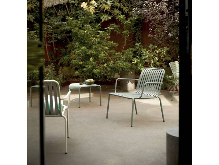 Gaby – Gartenstühle aus grünem Metall - Grün