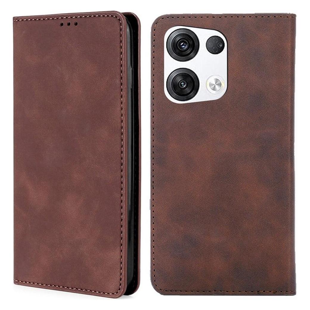 Cover-Discount OPPO Reno8 Pro - Stand Flip Case Hülle braun (OPPO Reno8 Pro) (103007696C)