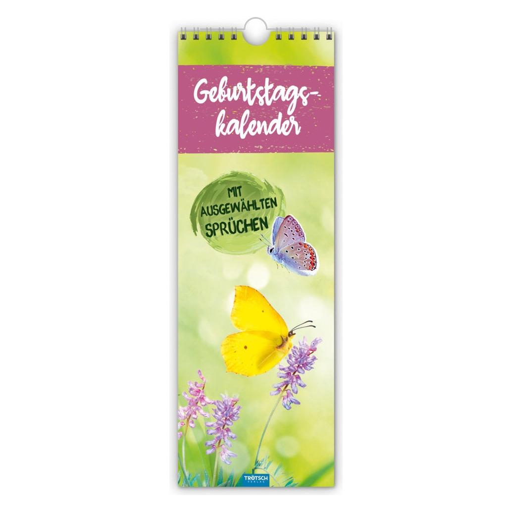 Trötsch Wandkalender Geburtstagskalender mit ausgewählten Sprüchen (52815N)