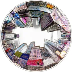 3oz Silber-Gedenkmünze 360°-Blick New York