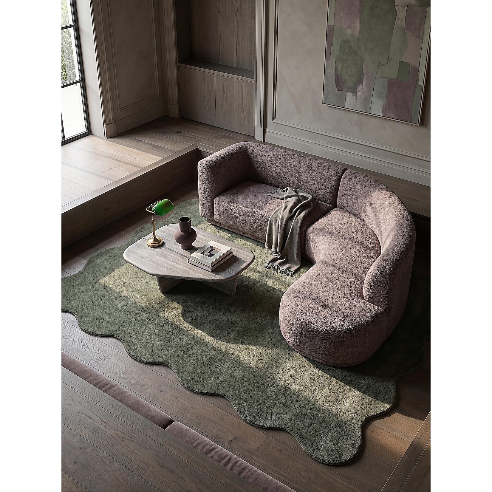 Teppich Hochflor Waldgrün 140x200 cm - TIRSO Kadima Design
