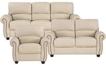 Fremont & Park Ionia 3-Piece Leather Match Living Room Sofa Set