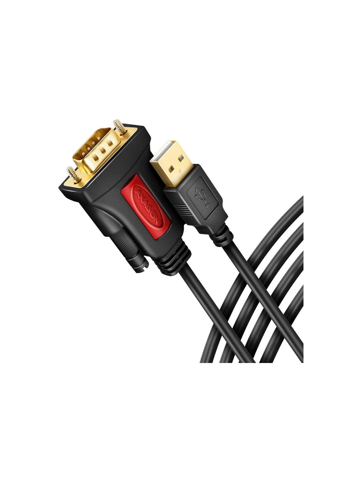 AXAGON - Serielles Kabel - DB-9 zu USB - 1.5 m