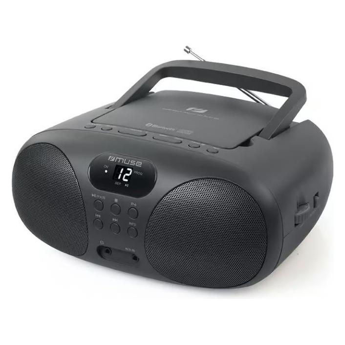 Muse Interactive solution Portable Radio CD Player With Bluetooth | MD-208BT | AUX in (FM, Bluetooth) (MD-208BT)