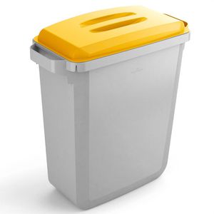 Durable Mülleimer Durabin VEH2012026, grau/gelb, aus Kunststoff, 60 Liter
