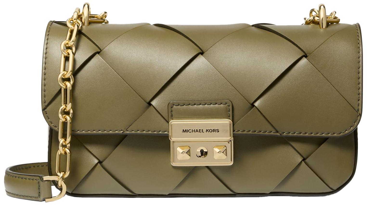 Michael Kors 30S5G2RL5L-367 SM CONV CHAIN SHLDR Women SAFARI GREEN Size One Size