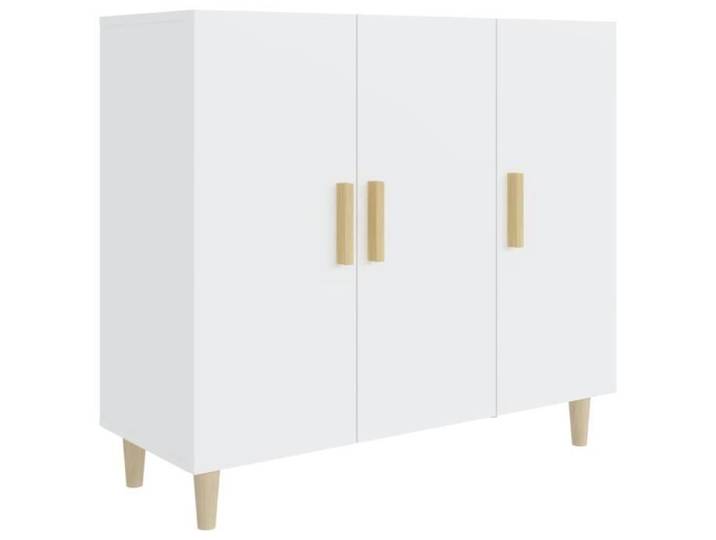 Buffet bas - ESTINK - A812492 - Bois d'ingénierie - 90x34x80 cm - Blanc