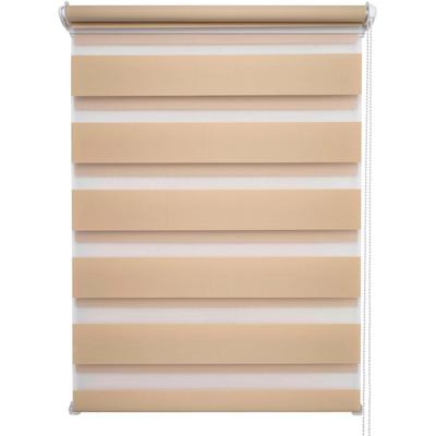 Doppelrollo "Klemmfix-Doppelrollo" Gr. 1, beige (cream, weiß), B:45cm H:150cm, Kunststoff, Polyester, SCHÖNER WOHNEN-KOLLEKTION, Rollos