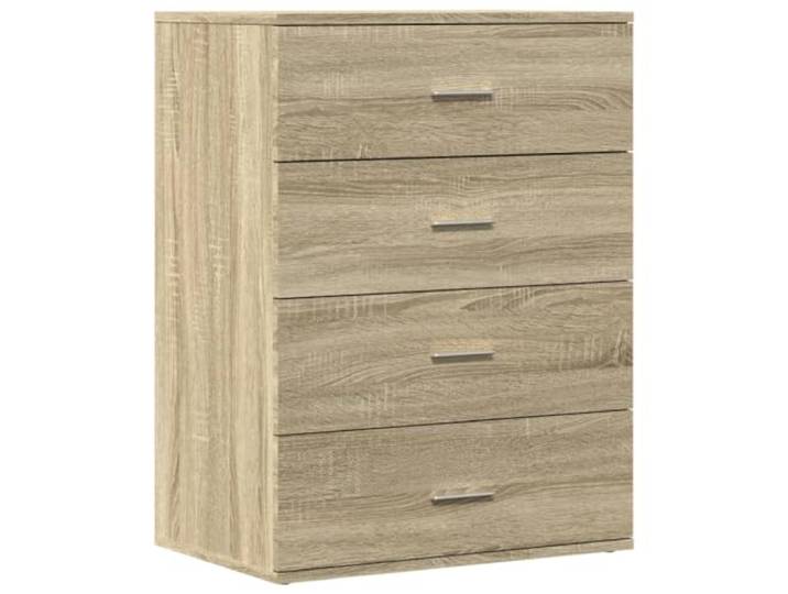 Sideboard Sonoma-Eiche 60x39x80 cm Holzwerkstoff Holzwerkstoff, glatte Oberfläche, feuchtigkeitsbeständig, leicht zu reinigen, Stauraum für Bücher und Dokumente