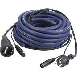 DAP FP05 - Schuko/XLR M - Schuko/XLR F - DMX / Power LIGHT Strom- und Signalkabel - 10m