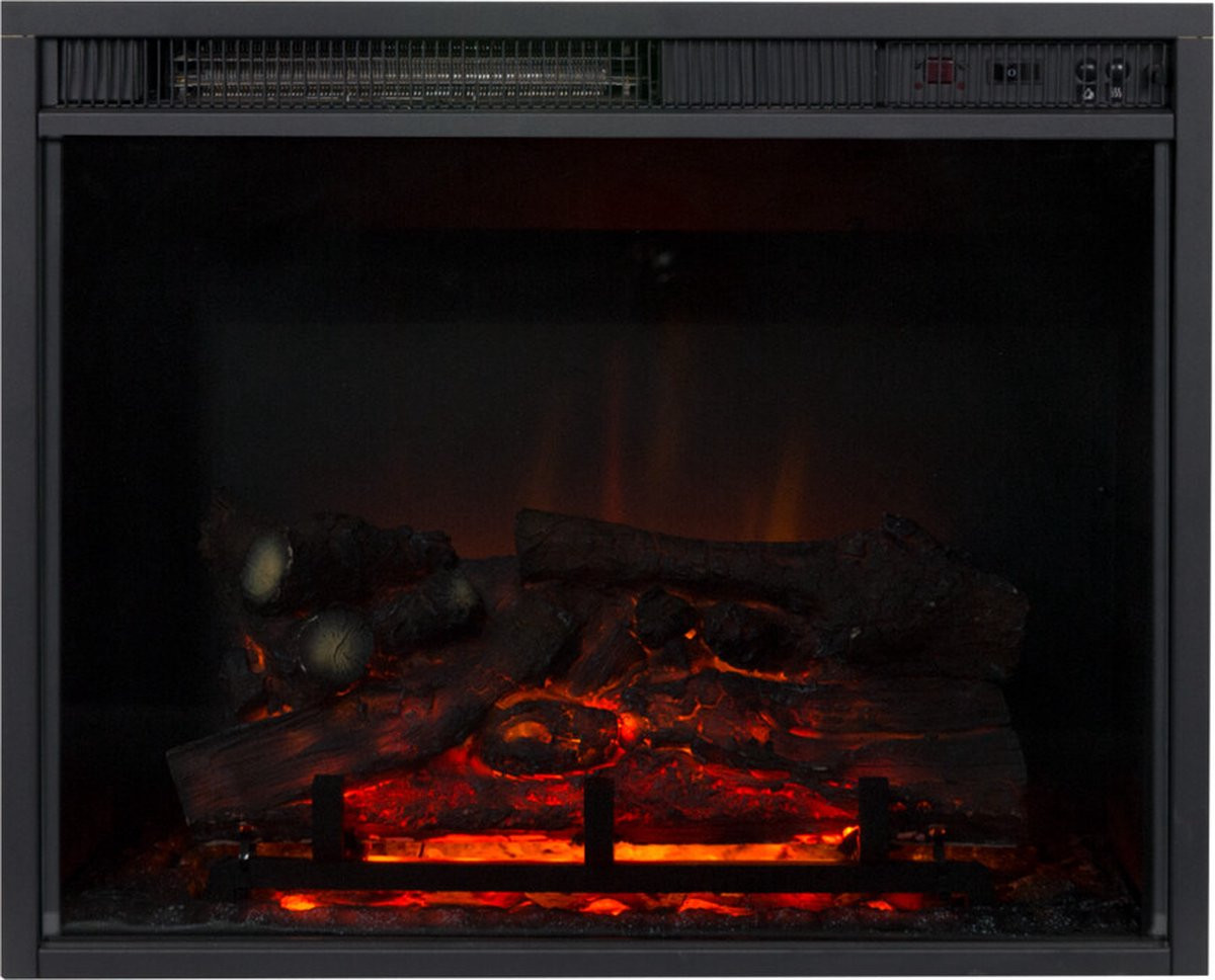 Manor House Inzethaard Jesse met realistische 3D LED vlammen, 2 warmtestanden (1000 en 2000 Watt) en inclusief afstandsbediening