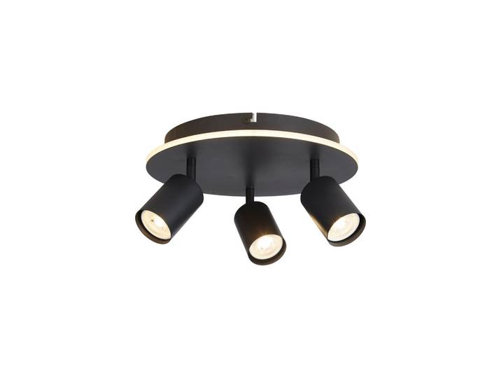 Deckenleuchte San Diego, Schwarz, Weiß, Metall, Kunststoff, 29 cm, Lampen & Leuchten, Innenbeleuchtung, Deckenleuchten, Deckenleuchten
