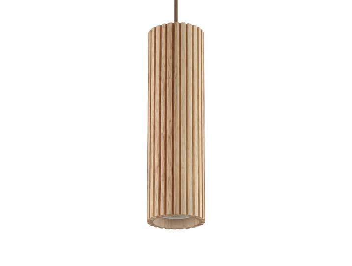 Brilliant Hängeleuchte Lakewood, dimmbar, Holz hell, für Wohn- / Esszimmer, Holz, Modern