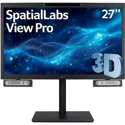 Acer Spatial Labs View Pro 27 (3840 x 2160 Pixel, 27"), Monitor, Schwarz