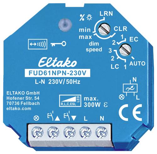 Eltako FUD61NPN-230V Funk Aktor Dimmschalter Unterputz