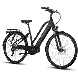 SAXONETTE Premium Sport E-Trekkingbike UNISEX  10 Gang Federgabel, Mittelmotor