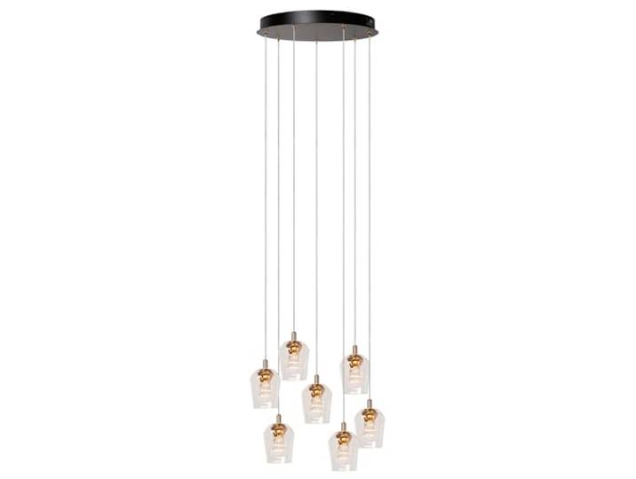 LUCIDE BERLIANE - Pendelleuchten - Ø 39 cm - LED Dim. - 7x4W 2700K - Mit austauschbarem LED-Modul - Transparent