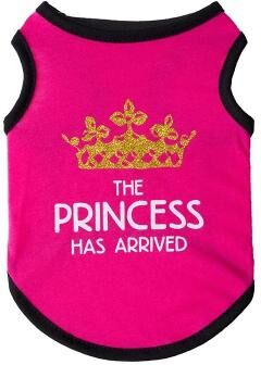 Uplift Picks Summer Cotton Sphynx Cat T Shirt Vest Princess Print For Small Cats Puppies rose (princess) 3.5 5kg