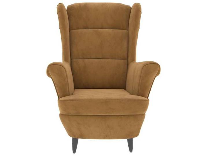 Bestseller Chaise simple - BURKE - Fauteuil salon - marron velours FF4782