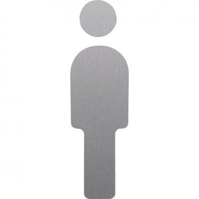 Dreifke® Schild | Piktogramm WC-Herren, ASR A4.1, Aluminium, selbstklebend, 1,5mm, Höhe 150mm