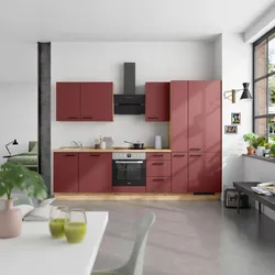 Küchenleerblock Easytouch High o. Geräte Rot