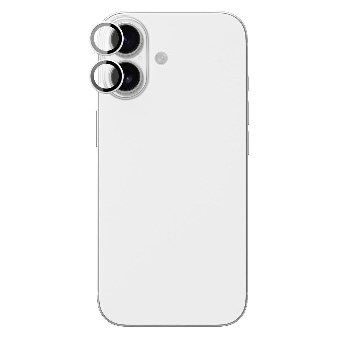 Amazingthing Linsenglas für iPhone 17 mit silbernem Aluminiumrahmen (1 Stk., Apple iPhone 17) (IP176.3CAM2SGLA)