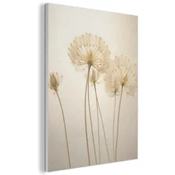 AKUSTIKBILD Sonnenlicht - Löwenzahn - Botanisch - Blumen Wandbilder 60x80 cm