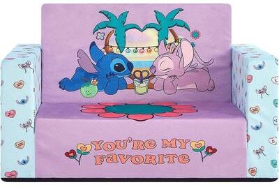 Disney Stitch Mouse Flip Open Foam Chair,Expandable Sofa