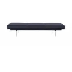 Muuto Outline Daybed, vidar 554 / polished aluminium