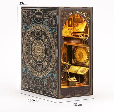 Inspire Select DIY Dollhouse Book Nook Kit Wooden Puzzle Bookshelf Insert Decor bv02 005