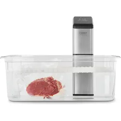Caso Sous-Vide Garer SV 2000 Pro, Dampfgarer + Reiskocher, Silber, Schwarz