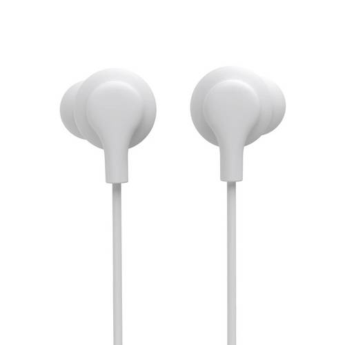 Hama 00221799 Kopfhörer "Popply", In-Ear, Mikrofon, Kabelknickschutz, 3,5 mm, Weiß