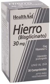 Health Aid Ferro Bisglicinato + Vit C 30 Tabs