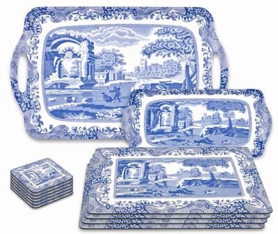 "Pimpernel Cork Placemat Coaster Tray Set - 1"" H x 4"" L x 4"" W"