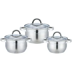 6-tlg Edelstahl Kochtopfset Induktion Gastronomie