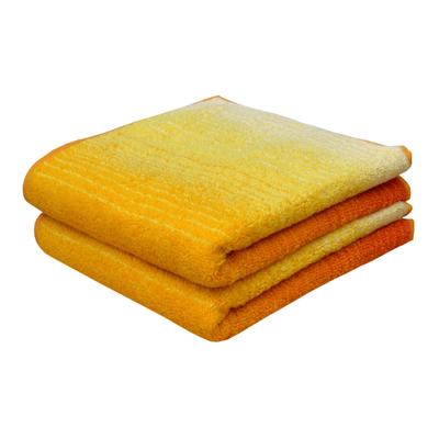 Handtücher DYCKHOFF "Colori", gelb, B:50cm L:100cm, Walkfrottee, Obermaterial: 100% Baumwolle, Handtücher, 2x Handtücher, aus 100% Bio Baumwolle, 450 g/m²
