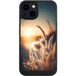 Nivocase Hülle für Apple iPhone 14 Handyhülle NIVOcore Case Schwarz Natur Sonne Pampasgras (Apple iPhone 14), Smartphone Hülle, Schwarz