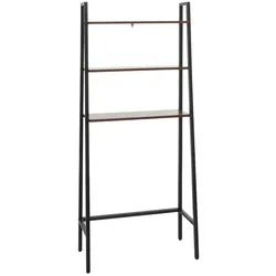 Décoshop26 - Freistehendes Badezimmerregal zur Aufbewahrung einer Waschmaschine Leiter aus Metall und Holz im Industriestil 155 x 04_0008692