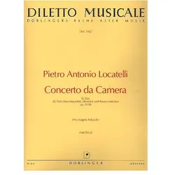 Concerto da camera Es-Dur op.4,10 für Solo-Streichquartett, Streicher und Bc Partitur, Fachbücher von Pietro Antonio Locatelli