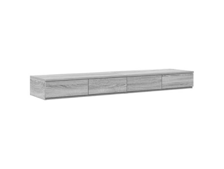LMTYOENFG Bettschubladen Holzwerkstoff 135x36,5x16,5 cm Sonoma Grau Praktische Ordnung fürs Schlafzimmer: Dient flexibel als flache Sitzbank, Bettkasten oder nützliche Beistellablage.