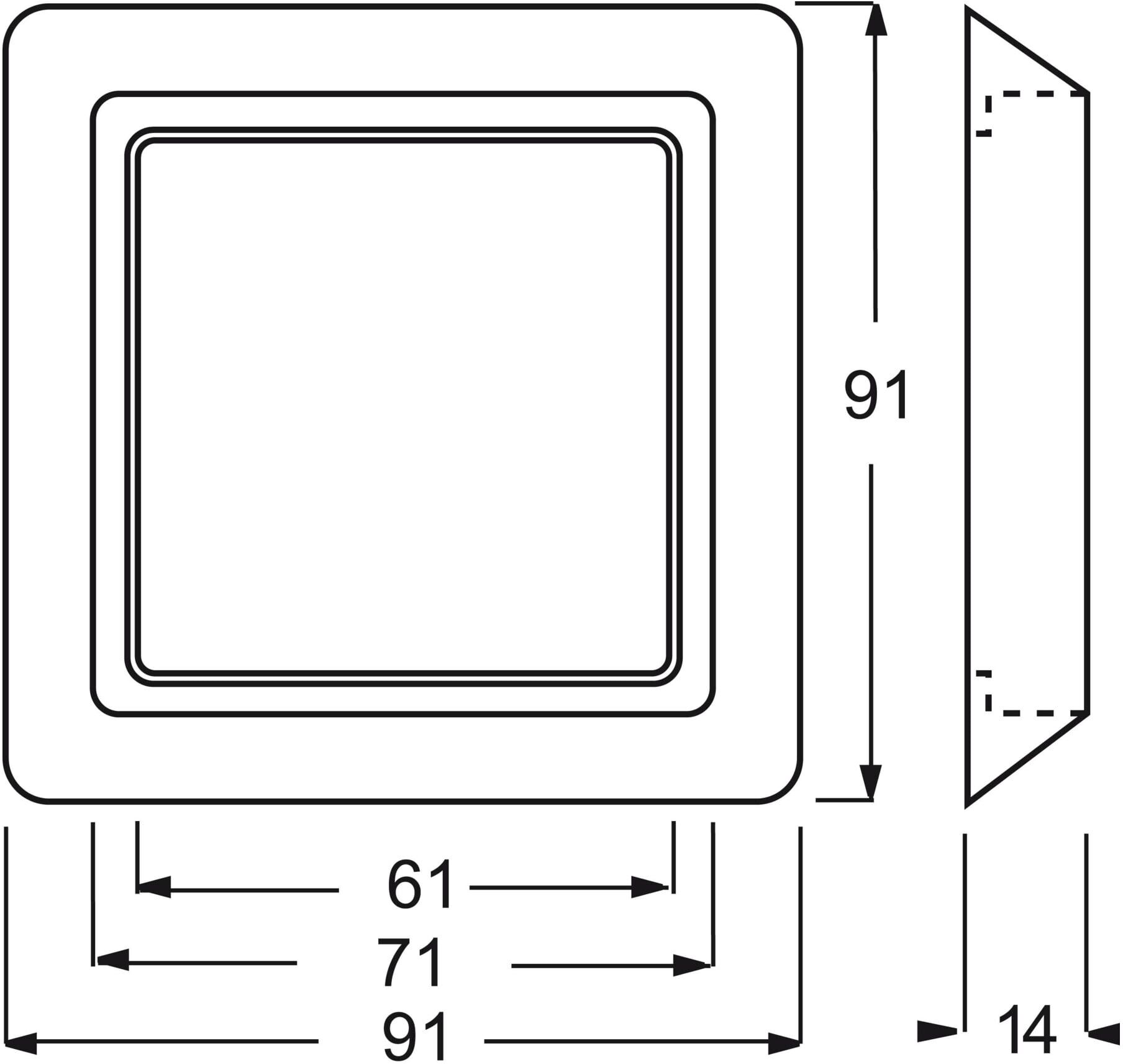 Busch-Jaeger Rahmen 1-fach anthr, UP, Allwetter 2101-35 (2CKA001730A0225)