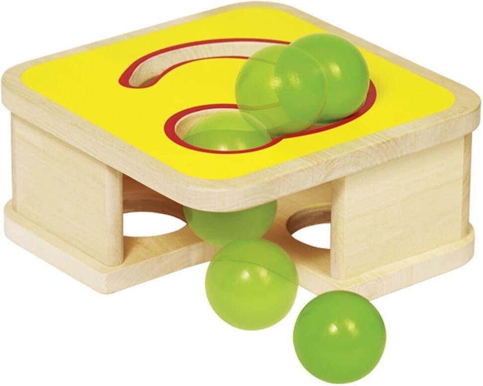 Goki Boîte à marteler et toboggan à boules Multicolore 0x0cm